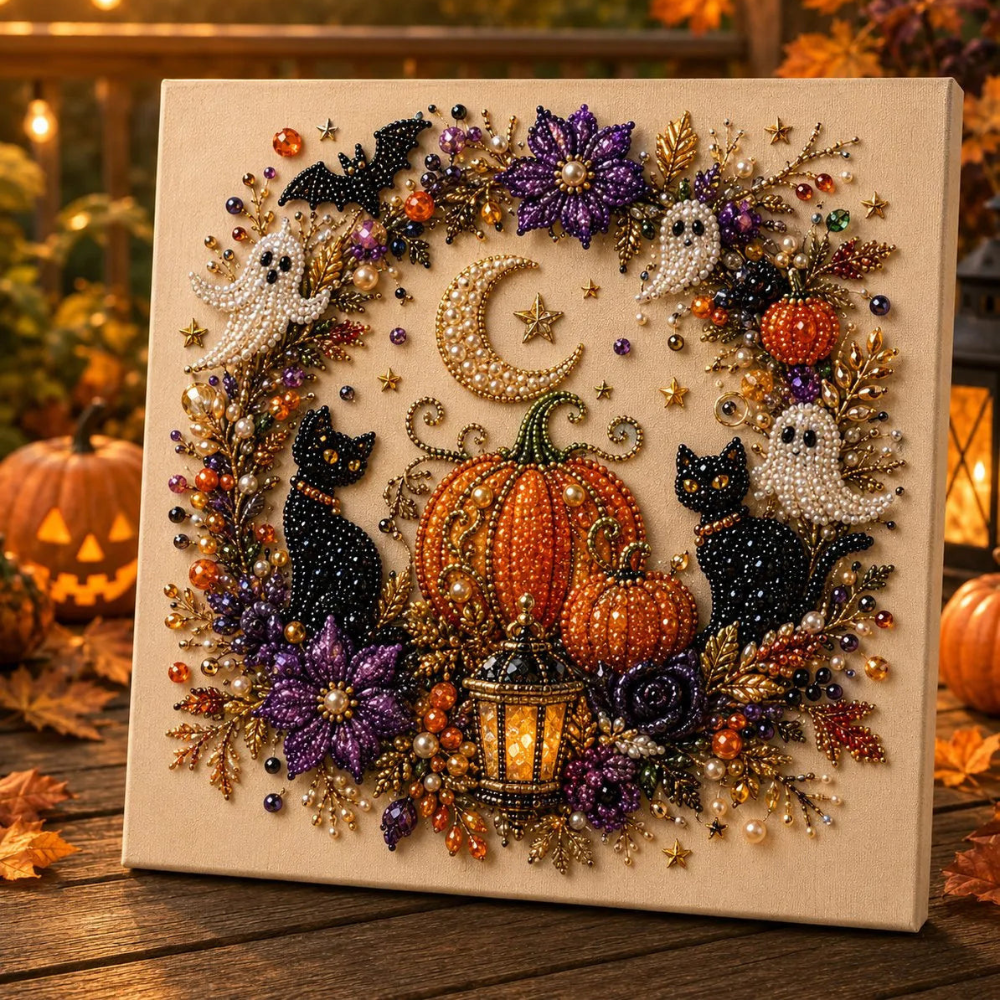Halloween Ghost Diamond Art Kit β DIY Crystal Painting Craft Set