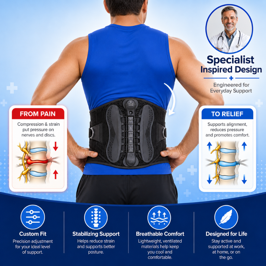 LumbarLift Pro™ Back Support Belt