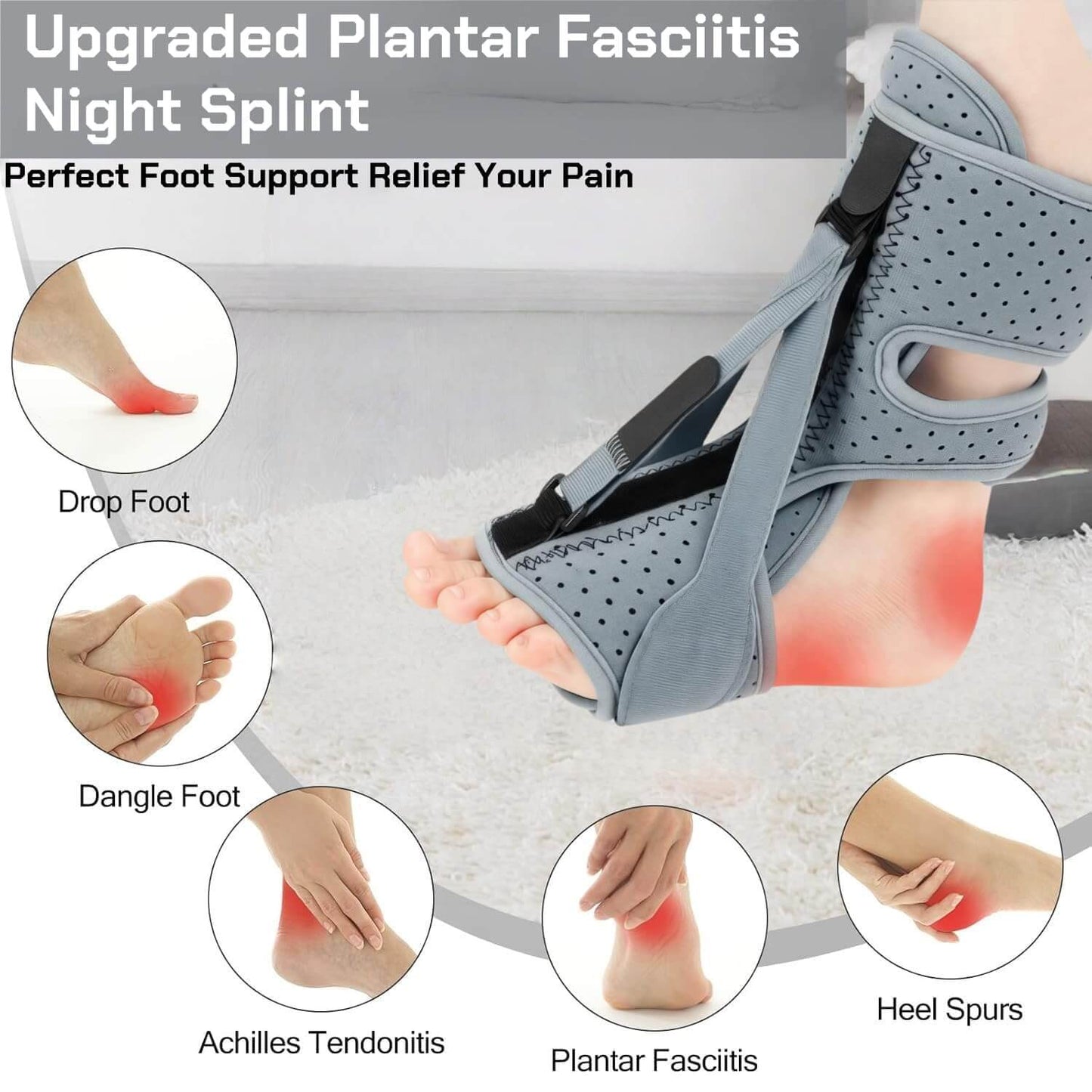 Orthopedic Night Splint for Plantar Fasciitis & Heel Pain