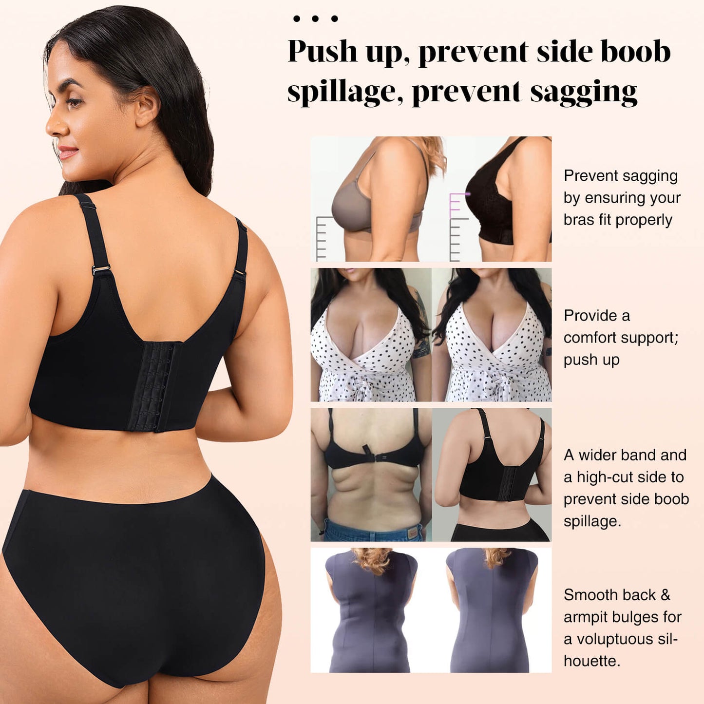 Adjustable Smoothing Full Coverage Bra